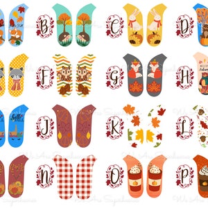 Fall Themed Hearing Aid Stickers