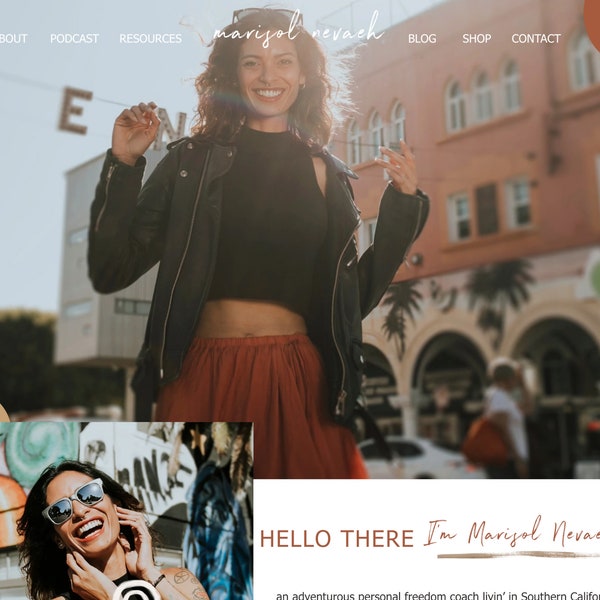 NEW! Pyxis Wix Website Template | Coaches & Photographers