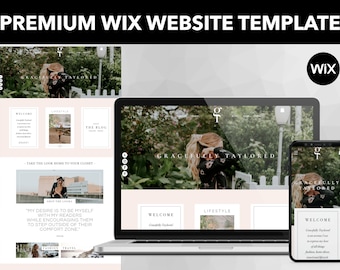 NEW! Pandora Wix Website Template | Minimal for Bloggers and Influencers