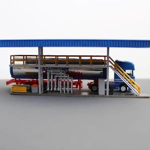 N Scale Tank Truck Loading Platform - STL Download