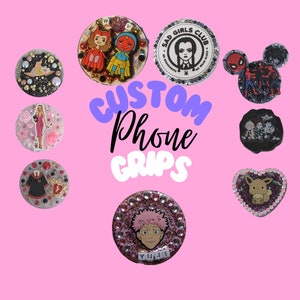 Custom/Embellished Kawaii Phone Grips