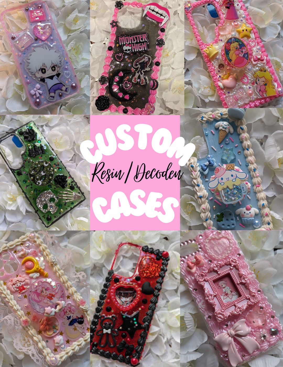 Kawaii Decora Decoden Themed/character/cartoon/anime/kpop Handmade