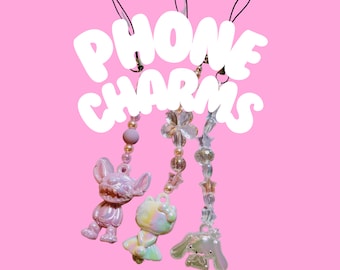 Custom Kawaii Beaded Phone Charms