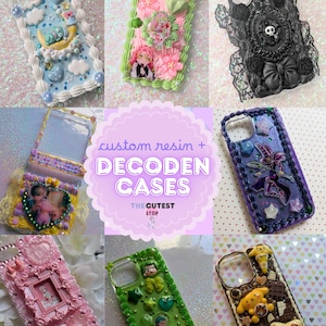 Kawaii Decora Decoden Themed/Character/Cartoon/Anime/KPOP Handmade Custom Phone Case Order (3D Whipped/Resin/Junk Case) for Android/iPhone