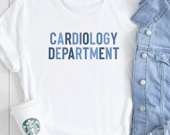 Cardiology Department Tee, Cardiology Nurse Tshirt, Cardiology Room Tech Gift, CD Tech shirt, Cardiology Nurse, Cardiology Nurse Gift