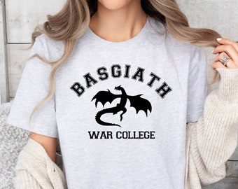 Basgiath War College TShirt,Fourth Wing Shirt, Dragon Rider,Violet Sorrengail,Xaden Riorson,Riders Quadrant, Book Lover Gift