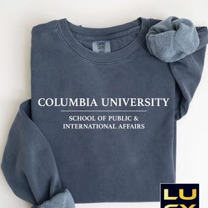 Comfort Colors Custom College Sweatshirt, University Sweatshirt, Custom Design University Sweatshirt, Personalized College Program HSweater