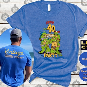 Vintage 40th Birthday Shirt, Forty Birthday Party Shirt, 40th Birthday Gift Dude I'm 40 It's Party Time T-shirt
