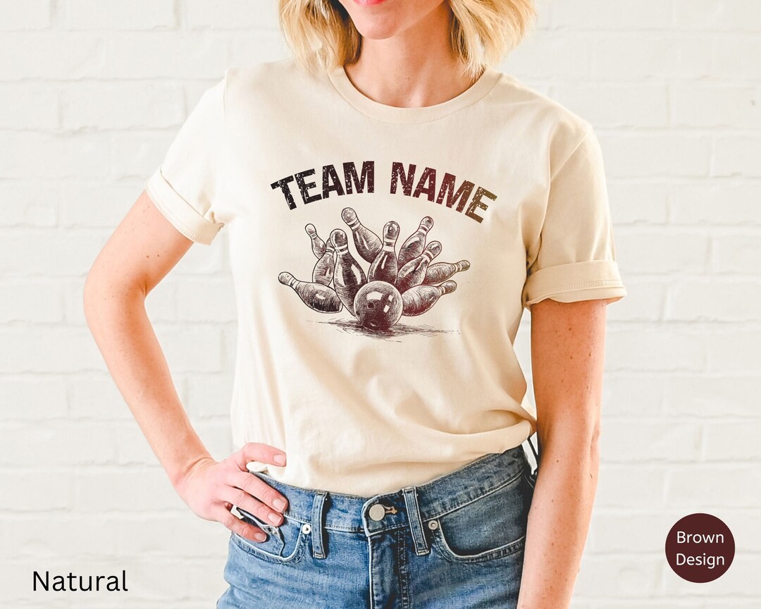 Custom Bowling Team Tshirt Custom Bowling Tshirt Bowling Etsy