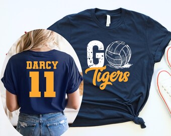 Custom Volleyball Go Team T-Shirts with Optional Back Print