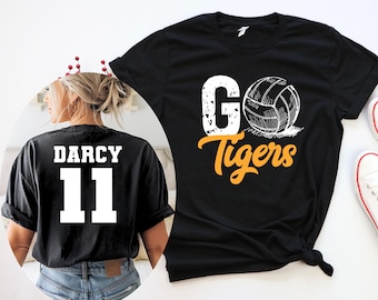 Custom Volleyball Team T-Shirt – Personalized School Spirit Shirt