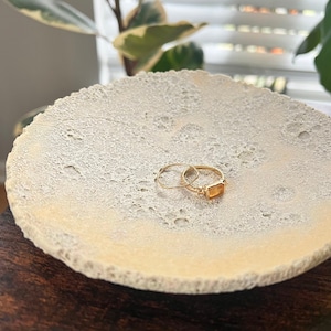Surface of the Moon Jewelry Dish - plate, trinket, ring dish, handmade, star, nature, space, luna, witch, boho, magic, aesthetic, gift