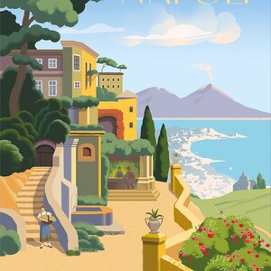 Napoli. Italia. Travel poster