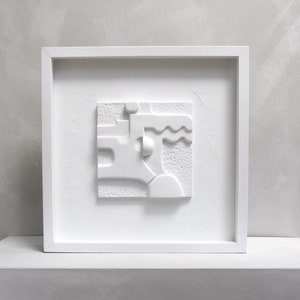Geometric Sculpture | Female Body | Wall Decor | Plaster Sculpture | Figure Study | Modern Art | Wabi Sabi | Wall Art | NEUE 012