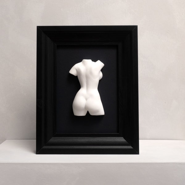 Female Body Sculpture | Wall Decor | Plaster Sculpture | Figure Study | Antique Culture Study | Modern Art | Wabi Sabi | Wall Art | NEUE 017