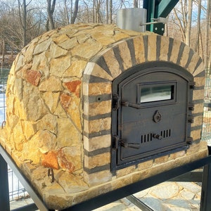 Pizzolo Butterfly Wood Oven with Yellow Stone (100 x 100cm) - Insulated