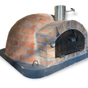 Coimbra Rustic Brick Wood Pizza Oven (110 x 110 cm) - Insulated