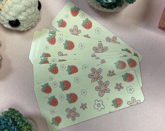 Strawberry and Coffee Lover Bookmarks