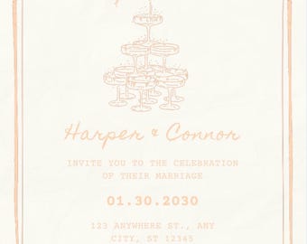Wedding Invitation (EDITABLE PDF)