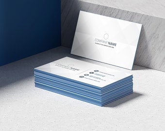 500 tarjetas de presentación Trifecta a todo color con acabado aterciopelado y su diseño listo para imprimir (2 caras)