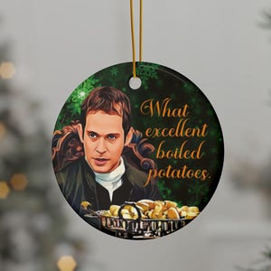 What Excellent Boiled Potatoes Double Sided Ceramic Ornaments, Christmas Decor, Funny Gift, Festive Keepsake, Unique Holiday Decor