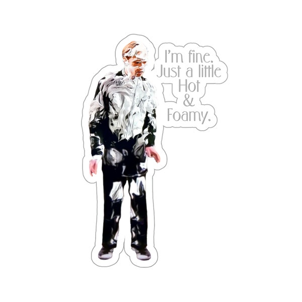 Hot and Foamy - Frasier - Kiss-Cut Stickers