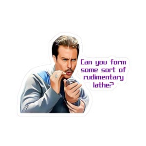 Galaxy Quest Kiss-Cut Stickers, Sci-Fi Space Ship, Funny Movie Quote, Laptop Decals, Geeky Gift, Car Bumper Sticker