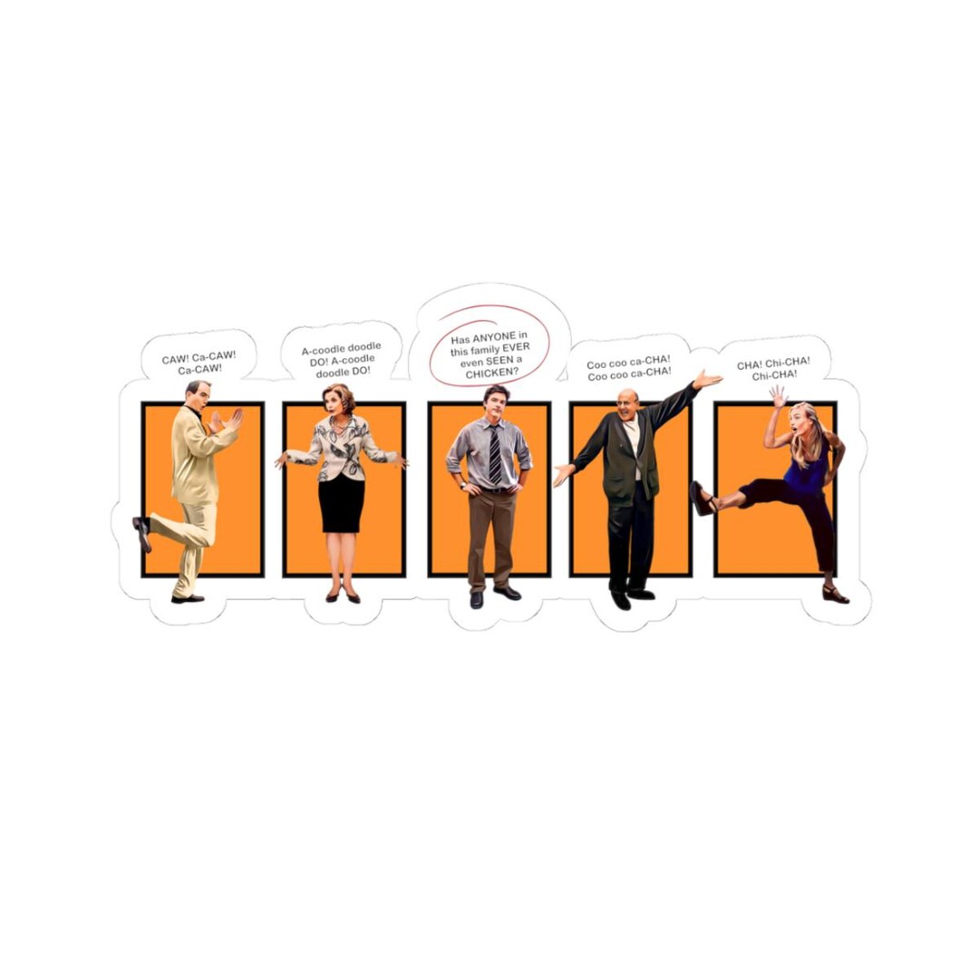 Chicken Dance Arrested Development - Kiss-cut Stickers - Etsy