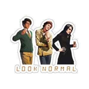 The IT Crowd - Look Normal - Kiss-Cut Stickers