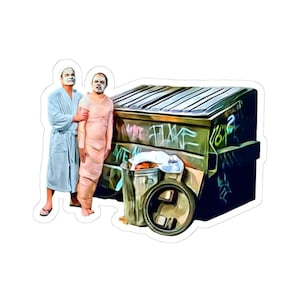 La Porte dArgent Kiss-Cut Stickers - Frasier and Niles Crane, TV show inspired decor, Luggage stickers, Vinyl decals, Laptop decoration