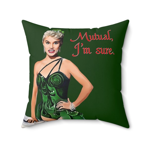 White Christmas - Mutual, I’m Sure - Square Pillow - Green