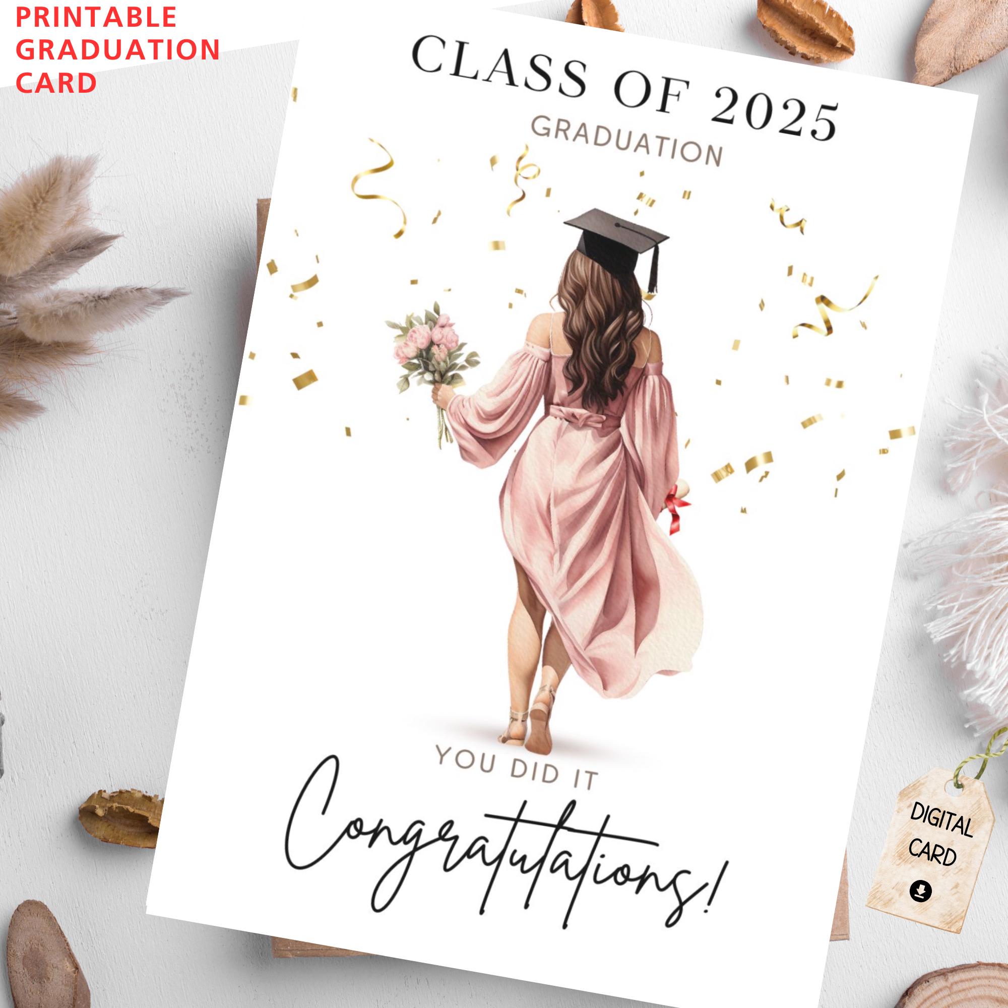 Instant Download Printable Graduation Card | Congratulations Graduate ...
