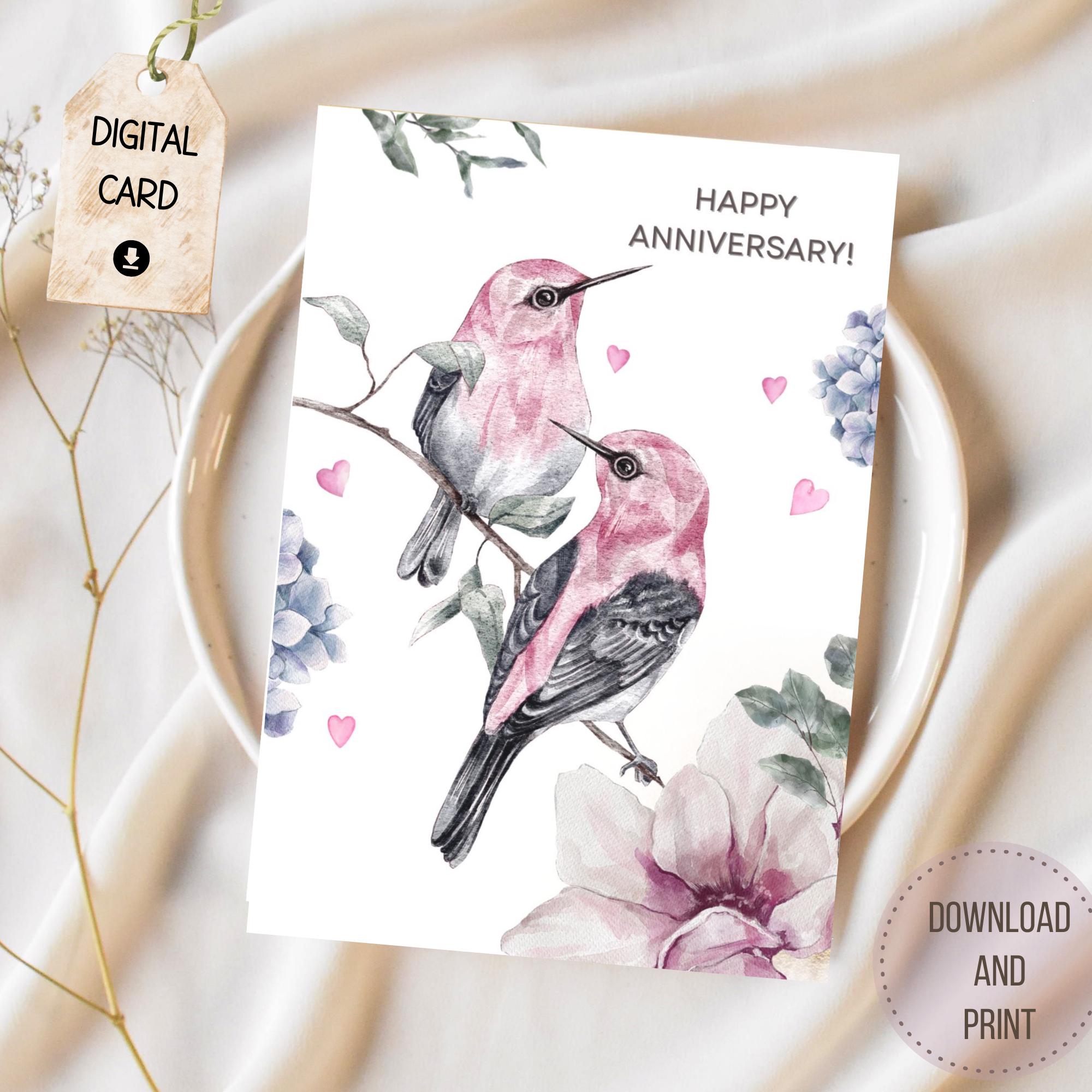 Printable Anniversary Card | Husband | Wife | Girlfriend | Boyfriend ...