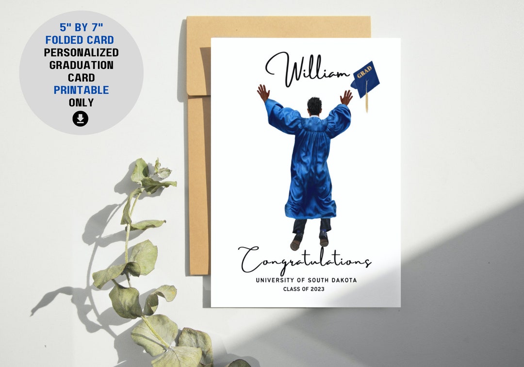 Downloadable Personalized Graduation Card Class of 2024 Custom ...