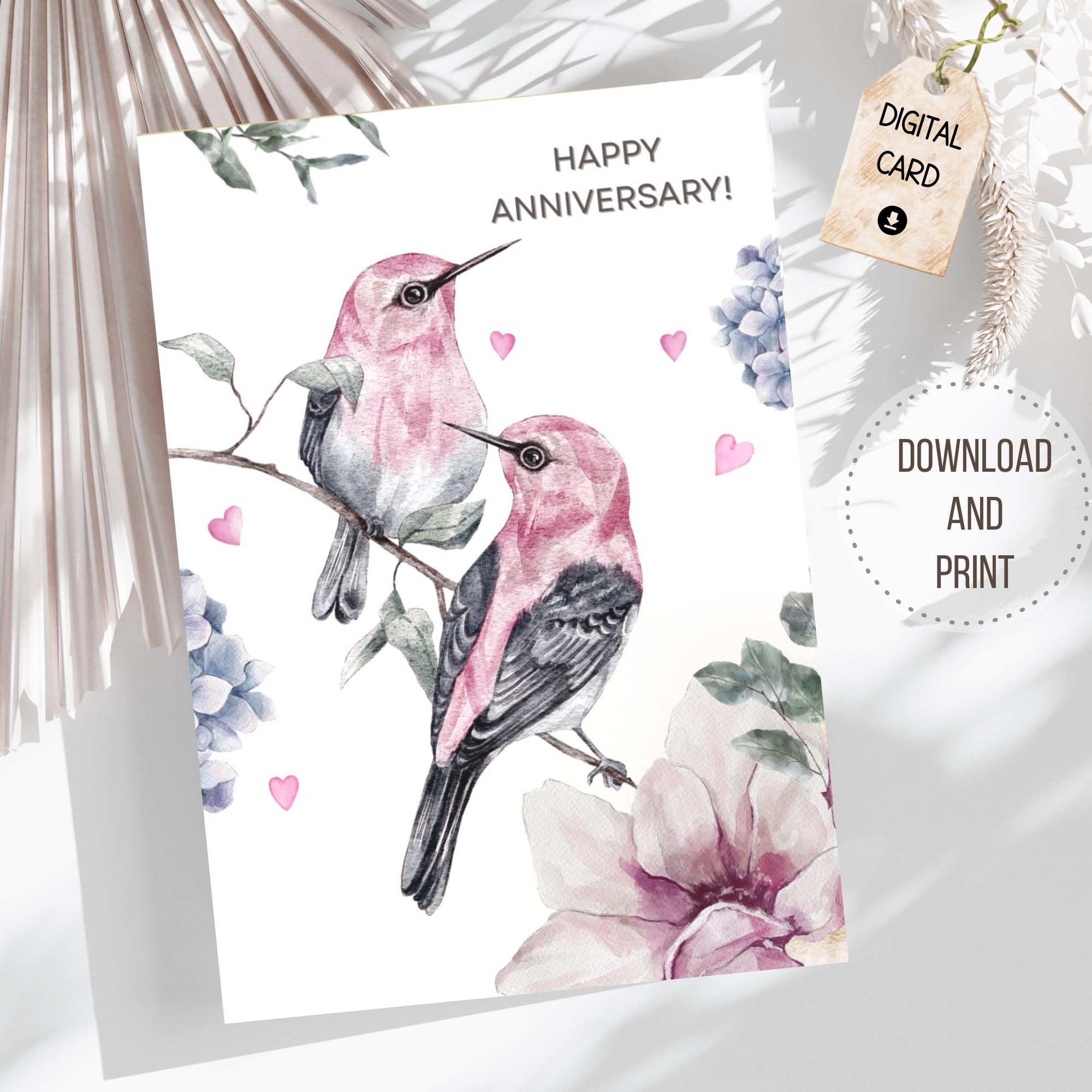 Printable Anniversary Card | Husband | Wife | Girlfriend | Boyfriend ...