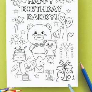 Gelukkige verjaardag papa, leuke kleuren verjaardagskaart voor papa