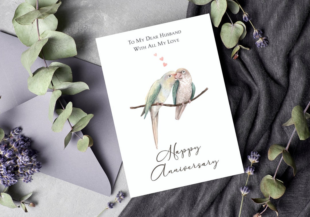 Printable Anniversary Card for Him | for Husband | Instant Download ...