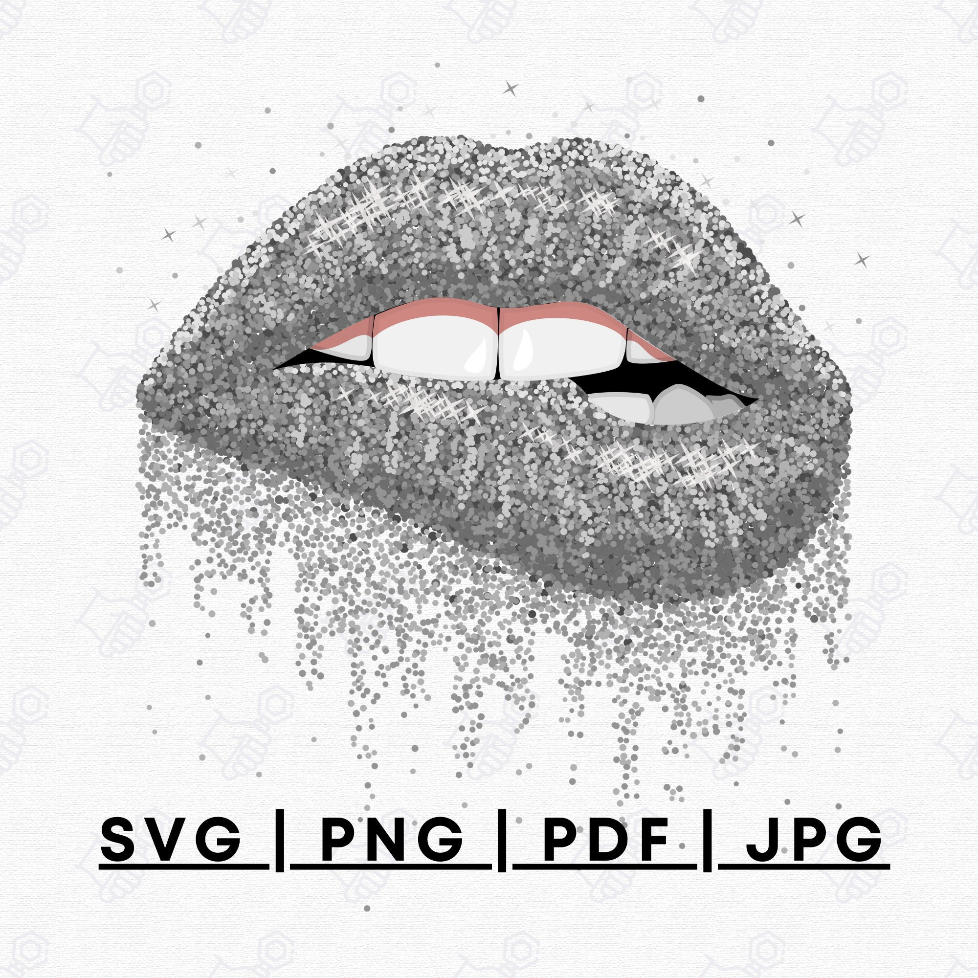 Lips SVG, Kiss SVG, Lips Print Svg, Glitter Lips Svg, Dripping Lips Svg