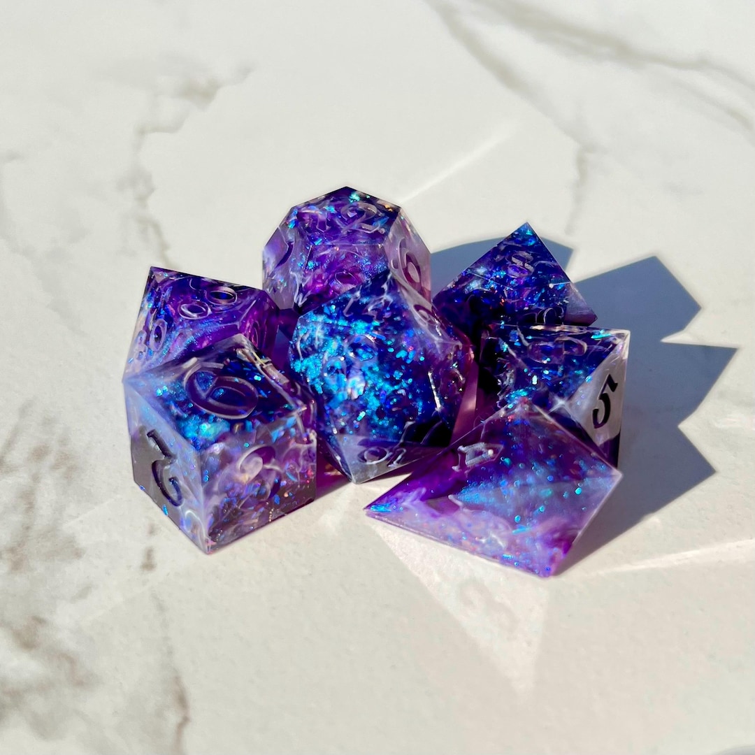 Raw Dice Set - DND Sharp Edge TTRPG - Etsy