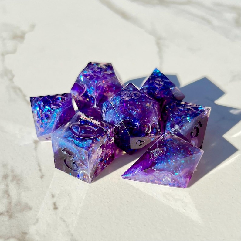 Raw Dice Set - DND Sharp Edge TTRPG - Etsy