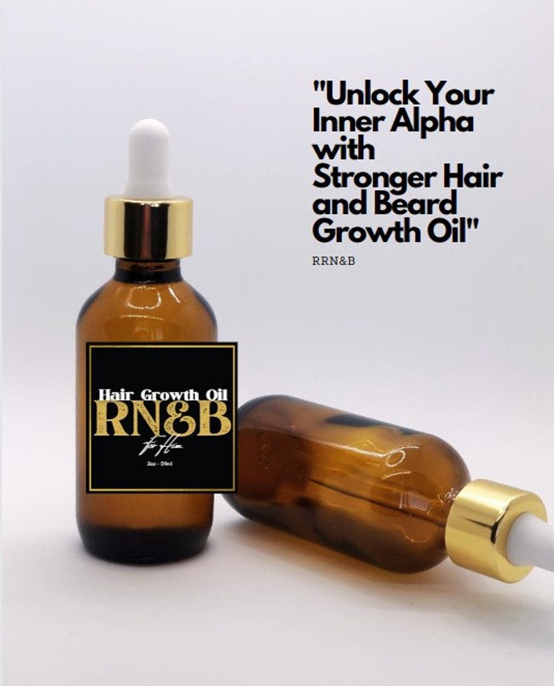 MENS HAIR & BEARD Growth Topical Oil Treatment for Hair/beard 2oz Serum