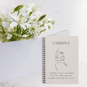 Personalized NOTEBOOK| Inspirational, Self-Love, Joy & Happiness | Lined | Spiral Journal | Gifts for Her |