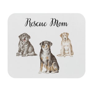 Rescue Dog Mog - Mouse Pad | Dog Lover Gifts | Gifts for Mom | Cute Dog Mouse Pad |