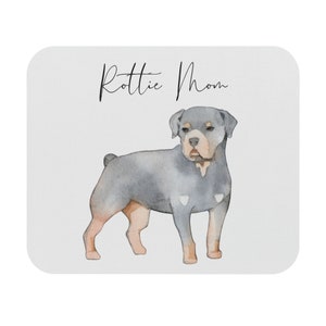 Rottie Mom - Mouse Pad, Rottweiler mom, dog mom, dog lover , cute dog mousepads