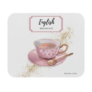 ENGLISH BREAKFAST - Mouse Pad| Unique Gifts | Birthday Gifts | Desk Accessories | Desk Decor | Cute Mousepad |