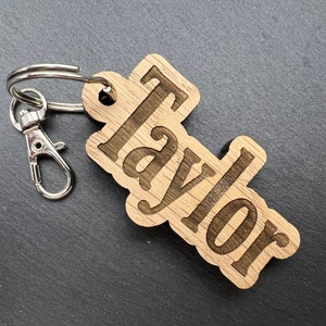 Personalised Name Keyring - Bookbag Name Tag - School Bag Keyring - Name Keychain - Back To School Keyring - Personalised Keyring - Bag Name