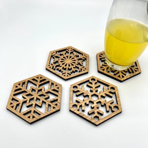 Snowflake Coaster Set - Place Mats - Christmas Coasters - Table Coasters - Drink Coasters - coaster set - winter Coaster - coaster Gift