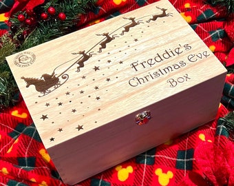 Personalised Christmas Eve Box  - Christmas Eve - Christmas Box - Personalised named Box - Christmas Eve Box for Kids - Elf Box