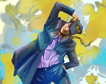 JOJO's Kujo Jotaro Vogue Art Print