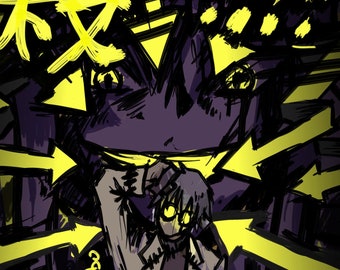 Soul Eater - Stein's Madness 12x18 Fine Art Print Dr Stein Medusa